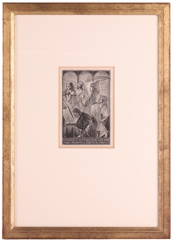 Lot 150 - Eric Gill (1882-1940) British, 'Christ and the...