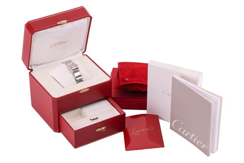 Lot 186 - A Cartier Tank Tankissime 18ct gold watch Ref:...