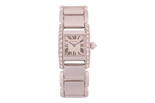 Lot 186 - A Cartier Tank Tankissime 18ct gold watch Ref:...