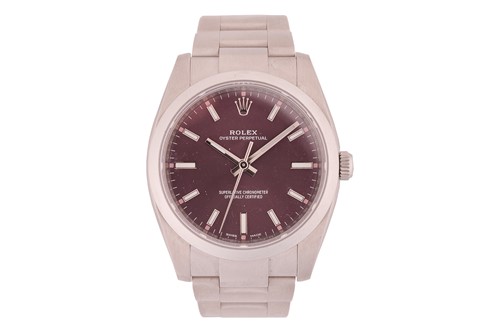 Lot 222 - A Rolex Oyster Perpetual Red Grape watch Ref:...