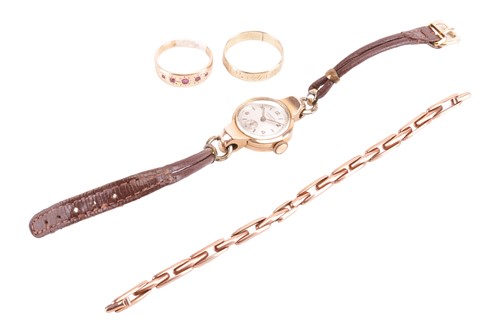 Lot 130 - A collection comprising a lady's dress watch...