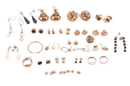 Lot 141 - A collection of earrings; to include examples...