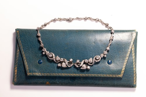 Lot 96 - A late 19th century old cut diamond necklace,...