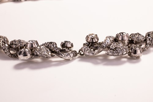 Lot 96 - A late 19th century old cut diamond necklace,...