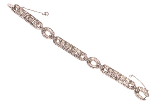 Lot 139 - A diamond bracelet by Waslikoff & Sons, circa...