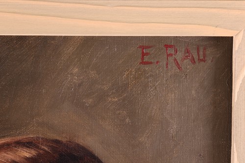 Lot 26 - Emil Rau (1858-1937) German, Portrait of a...