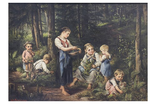 Lot 40 - Rosa Schweninger (1849-1918) Austrian, 'Die...