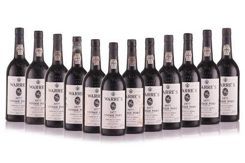 Lot 302 - Twelve Bottles of Warre's Vintage Port, 1977, OWC