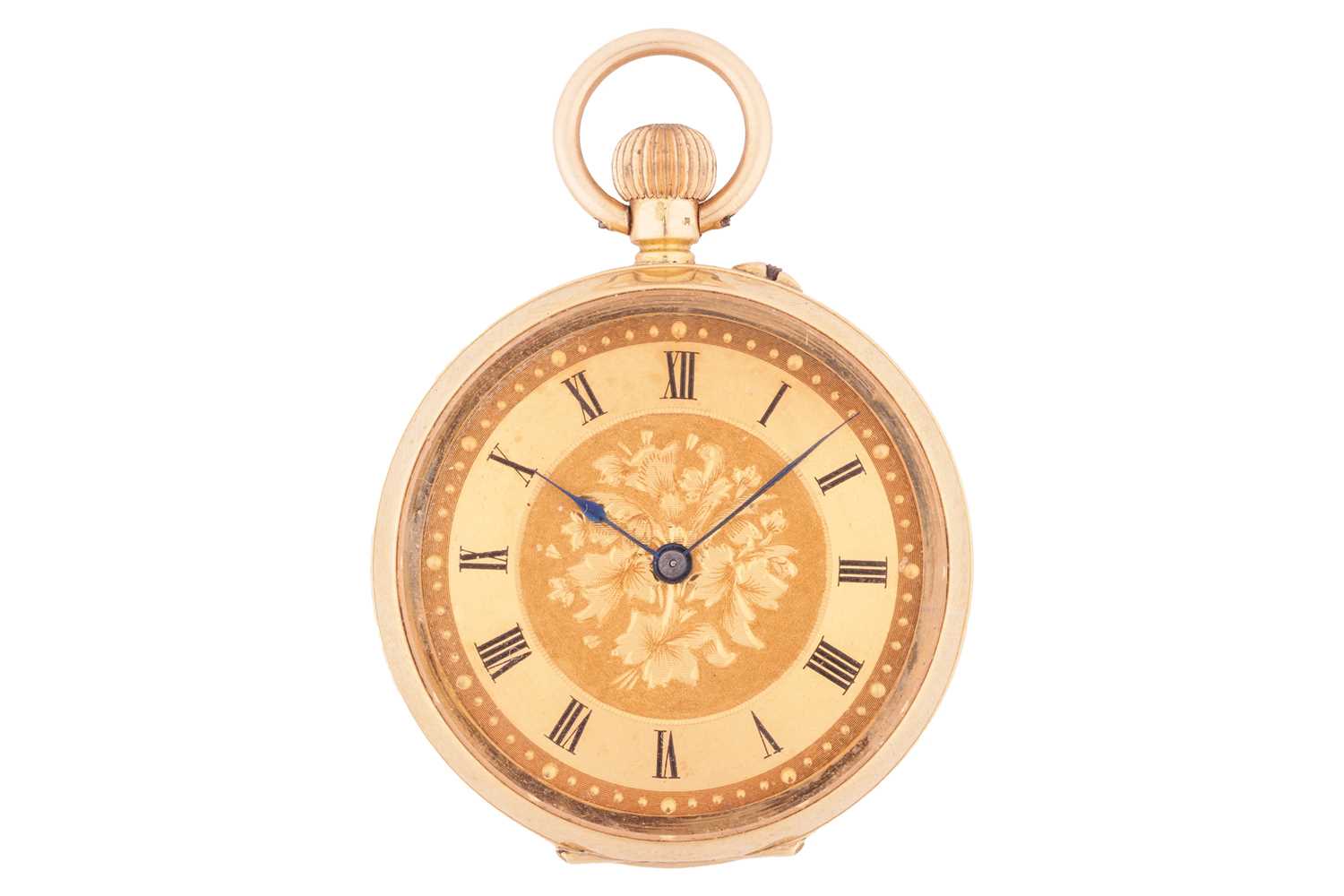 Lot 228 - An 18ct gold pocket fob watch and Albert Chain,...