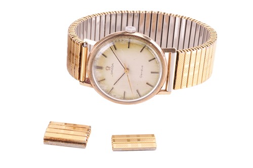 Lot 279 - An Omega mechanical watch in 9ct gold,...