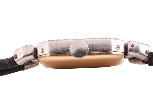 Lot 194 - A Cartier France Diamond set dress watch,...