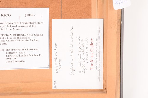 Lot 108 - Count Ul de Rico (Italian, b.1944), 'Siegfried...