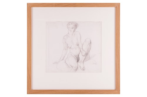 Lot 193 - Augustus John (1878-1961), study of a seated...