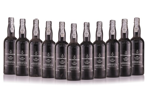 Lot 311 - Eleven Bottles of Feuerheerd Vintage Port,...