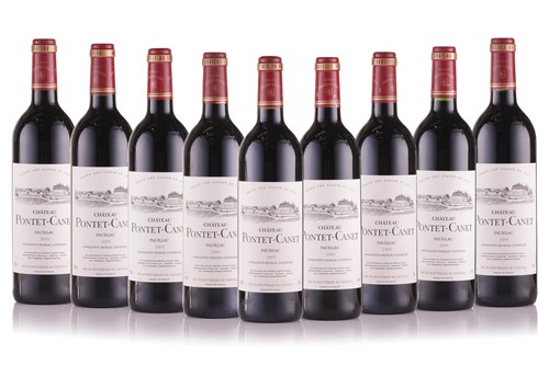 Lot 288 - Nine Bottles of Chateau Pontet Canet Pauillac,...