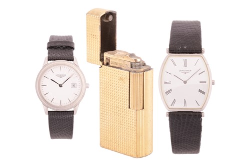Lot 182 - Two Longines wristwatches, with Swiss-made...