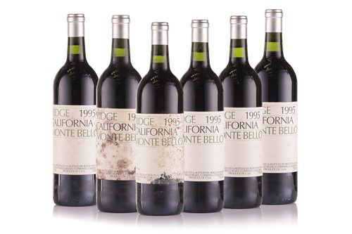 Lot 292 - Six Bottles of Ridge Monte Bello Cabernet...