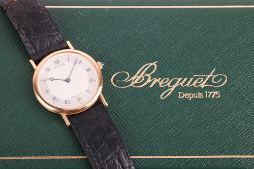 Lot 166 - A Breguet Classique 3500 18ct gold dress watch....