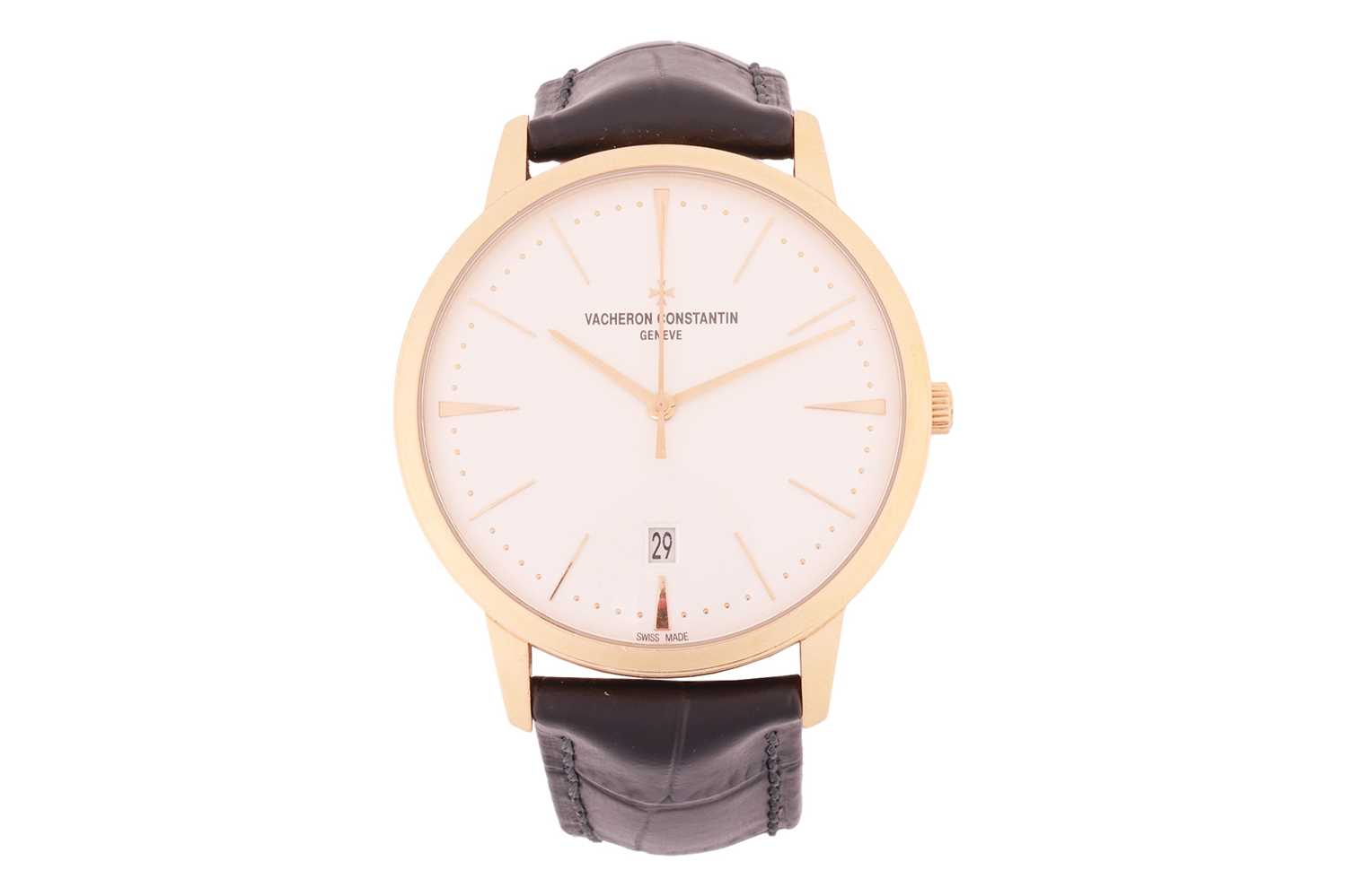 Lot 195 - A Vacheron Constantin Patrimony Rose Gold...