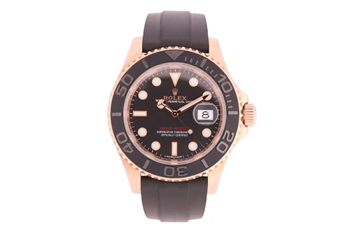 Lot 164 - A Rolex Yacht-Master 40 in rose gold. Ref:...