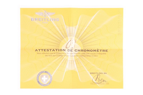 Lot 201 - A Breitling Avenger Hurricane Chronometer...