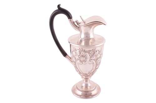 Lot 216 - A Late Victorian silver wine ewer by Edward...