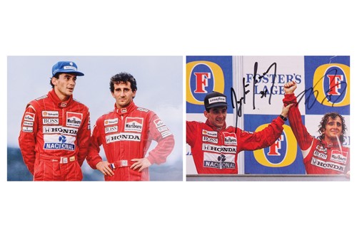 Lot 39 - Ayrton Senna (1960-1994) Brazilian and Alain...