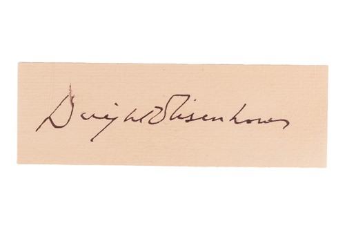 Lot 43 - Dwight D Eisenhower (1890-1969) 34th US...