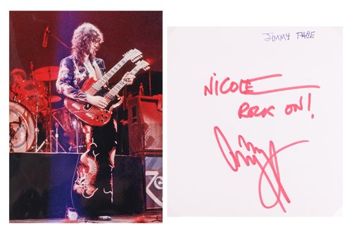 Lot 55 - Jimmy Page (b.1944), English musician,...