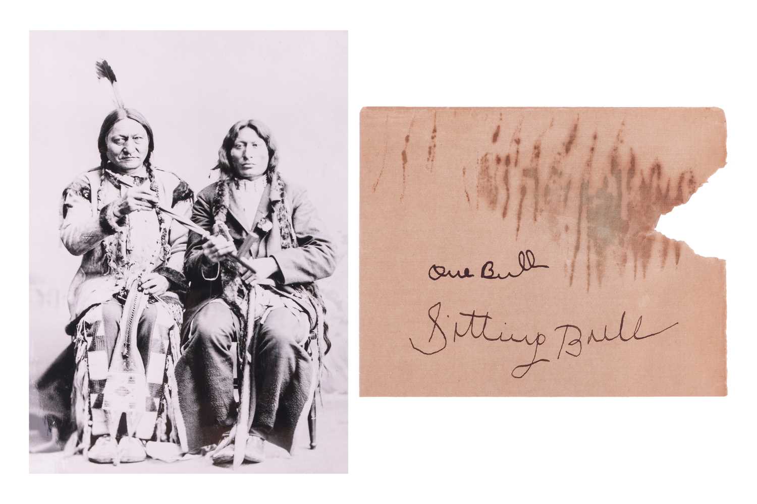 Lot 50 - Sitting Bull [Tȟatȟáŋka Íyotake] (c.1831-1890)...