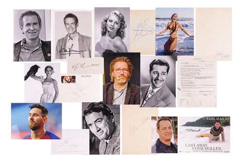 Lot 56 - A collection of nine mixed celebrity...