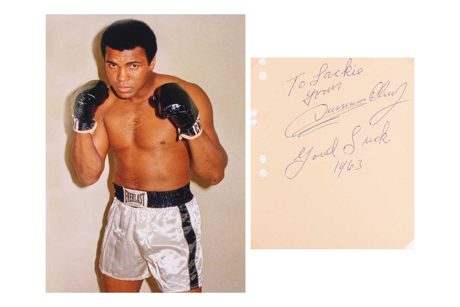 Lot 21 - Cassius Clay [later Muhammad Ali] (1942-2016),...