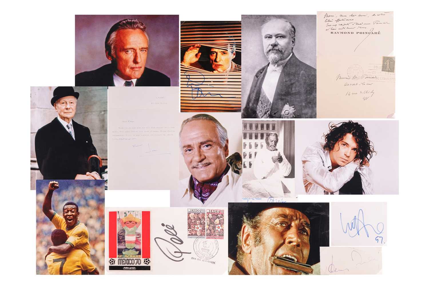 Lot 45 - A mixed collection of seven autographs of...