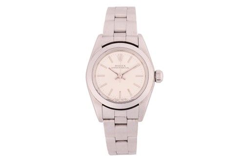 Lot 200 - A Rolex Oyster Perpetual Steel 24mm Lady's...