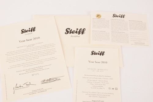 Lot 64 - Steiff: Paul the Growler with collectors...