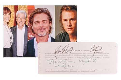 Lot 18 - Heath Ledger (1979-2008), Brad Pitt (b.1963),...