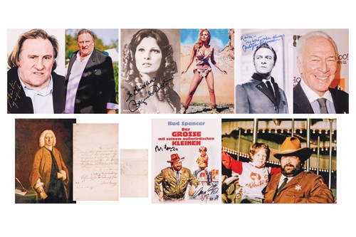 Lot 36 - A mixed group of six autographs from eight...