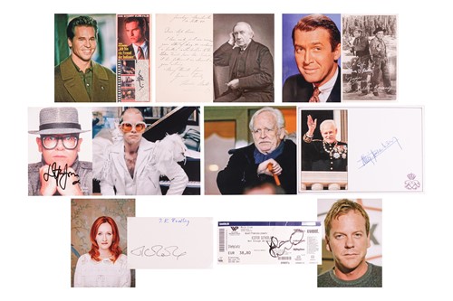 Lot 34 - A mixed collection of autographs from...