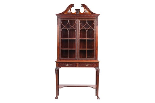 Lot 110 - A late 19th-century mahogany side table...
