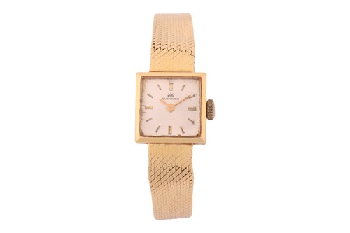 Lot 187 - A Bucherer 18ct gold lady's dress watch,...