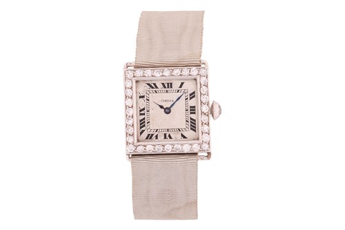 Lot A Vintage Cartier Lady's Dress Watch,...