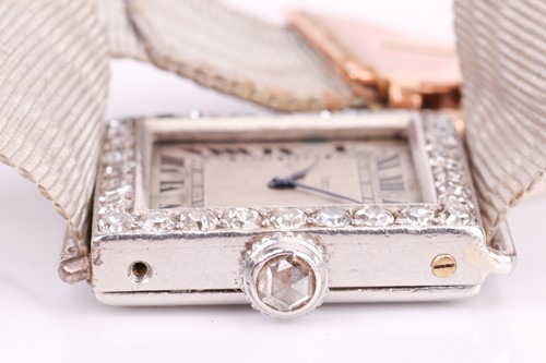 Lot 165 - A Vintage Cartier Lady's Dress Watch,...
