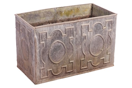 Lot A small 18th-century style rectangular lead...