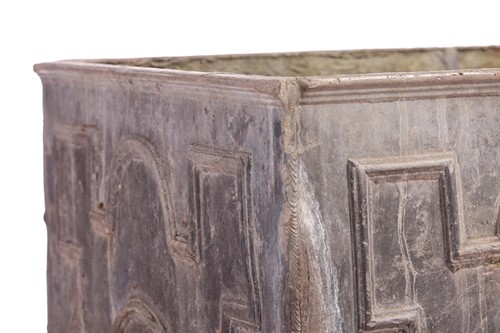 Lot 129 - A small 18th-century style rectangular lead...