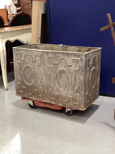 Lot 129 - A small 18th-century style rectangular lead...