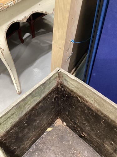 Lot 129 - A small 18th-century style rectangular lead...