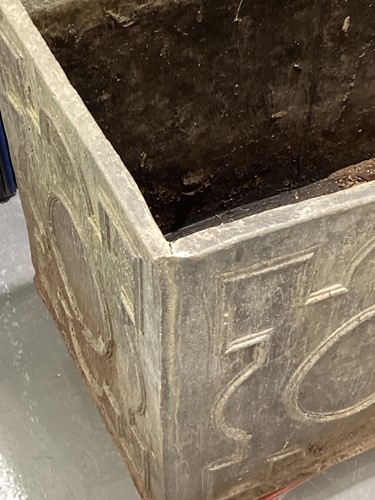 Lot 129 - A small 18th-century style rectangular lead...