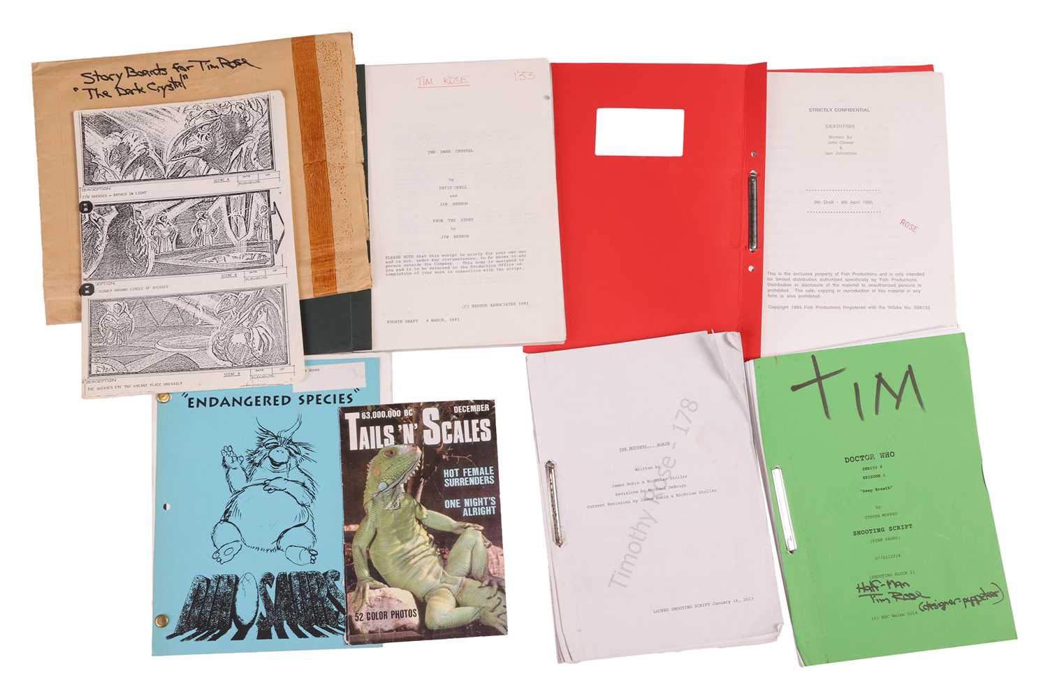 Lot 10 - A collection of original film scripts, as
