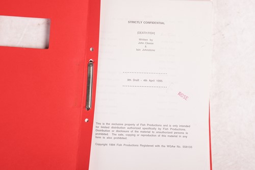 Lot 10 - A collection of original film scripts, as used...