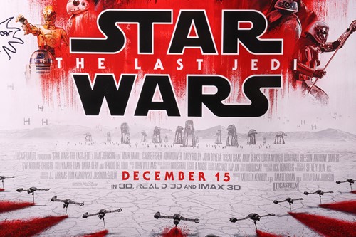 Lot 12 - Star Wars Episode VIII: The Last Jedi, One...